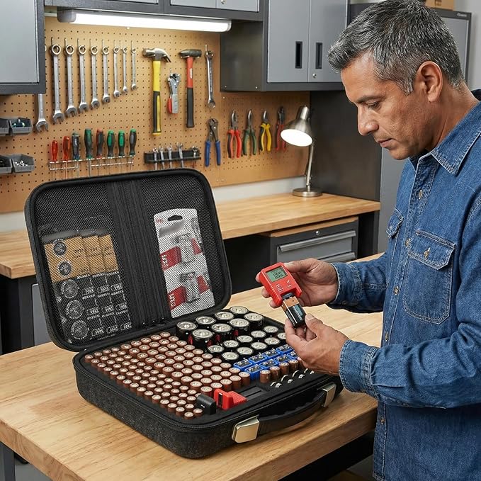 Battery Organizer Storage Case Compatible - Image 7