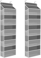 2 Pack Over The Door Organizer, Hanging Storage Organizer by SpaceHacks