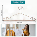 Heavy Duty Metal Hangers with Unique Hook Design Durable & Sturdy Coat Hangers - Image 7