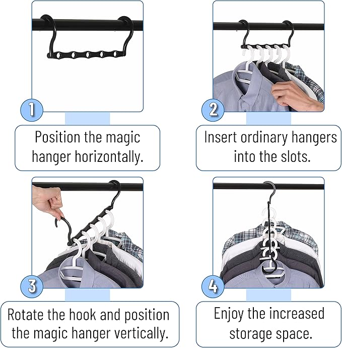 Mr. Pen- Space Saving Hangers, 8 Pack, Clothes Organizers, Shirt Hangers - Image 6