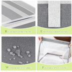 4-Pack Foldable Laundry Basket, Large Laundry Baskets - Image 3