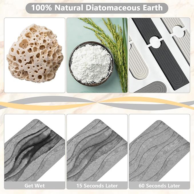 Stone Faucet Mat for Kitchen Sink - Image 3