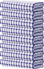 Kitinjoy Cotton 8 Pack Terry Kitchen Towels, 16 x 25 Inches Super Soft and by Kitinjoy