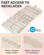 BAGSMART Hanging Jewelry Organizer Storage Roll - Image 2