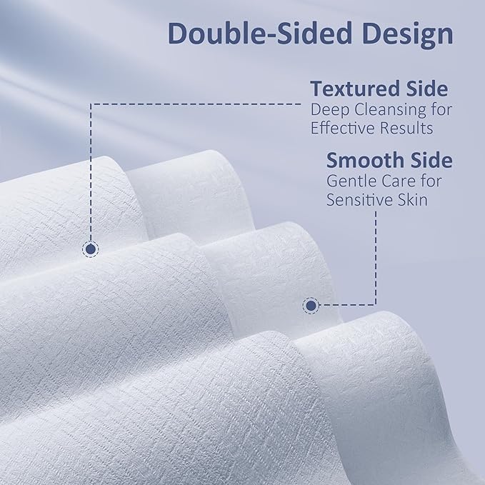 Ourmed Life Face Towels, Disposable Biodegradable Clean Face Wipes - Image 4