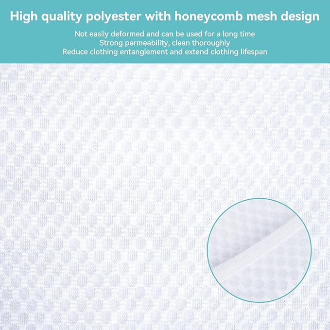 OTraki 2pc Honeycomb Mesh Laundry Bags - Image 6
