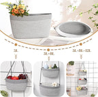 Hanging Storage Baskets, Over the Door Basket, Cotton Wall Baskets Storage - Image 2