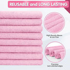 FIXSMITH Pink Microfiber Cleaning Cloth -Pack of 8, Highly Absorbent Cleaning - Image 4