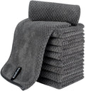 KinHwa Microfiber Hand Towels for Bathroom Soft and Absorbent Face Towels Grey by KinHwa