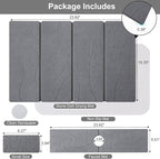 3 PCS Large Stone Dish Drying Mat - Image 2