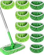Reusable Microfiber Mop Pads Washable Wet & Dry Sweeping Cloths Mop Head by Cleanwithoutthehassle