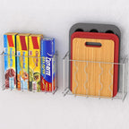 Simple Houseware Over the Cabinet Door Organizer Holder 2 Pack 13.5" Wx4.25 - Image 4