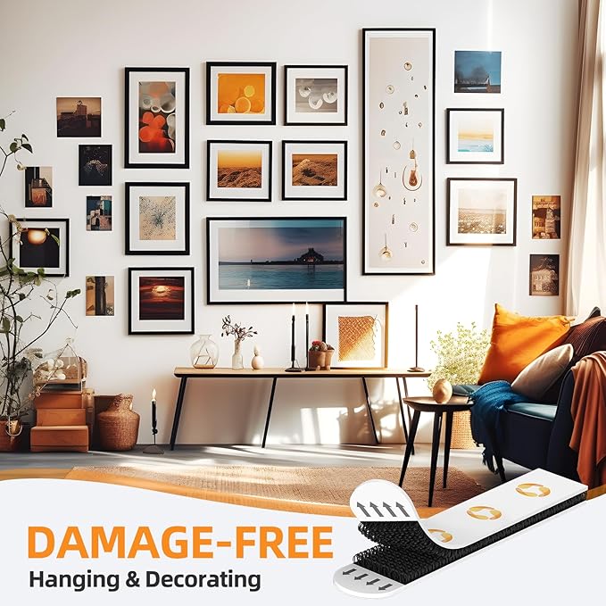 XL Picture Hanging Strips Heavy Duty, 80 Strips Damage Free Removal Picture - Image 5