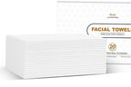Disposable Face Towel, Biodegradable Facial Towels 9.8"×9.8", Makeup Remover by LUXU
