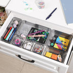 20 Pcs Clear Drawer Organizer, Adjustable Drawer Storage Box, 3-Size Desk - Image 5