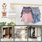Pants Hangers Space Saving, Stackable Skirt Hangers - Image 3