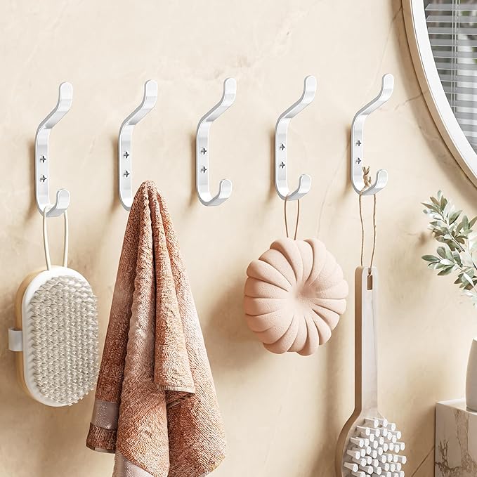White Coat Hook for Hanging - Image 6