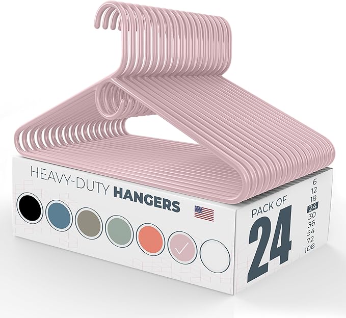 Neaties Heavy Duty Clothes Hangers 20 Pack – Made in The USA – 8lb Capacity by NeatiesHangers