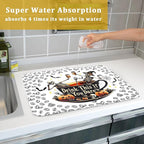 Skull Dead Coffee Mat Funny Dish Drying Pad - Image 7