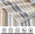 VOOVA & MOVAS Cotton Washcloths Set of 6, Soft Wash Cloths Set - Image 4