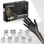 Disposable Nitrile Gloves, Chemical Resistant, Powder and Latex Free, Food Safe - Image 2