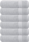 GLAMBURG Ultra Soft 6-Piece Hand Towel Set 16x28-100% Ringspun Cotton by GLAMBURG