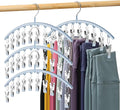 Legging Organizer for Closet, Metal Yoga Pants Hanger w/Rubber Coated 4 Pack by Volnamal
