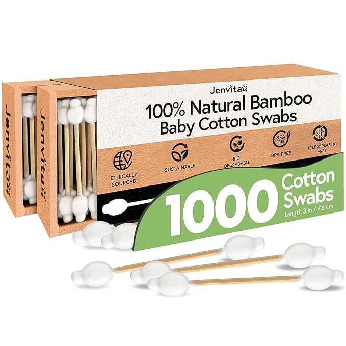 100% Bamboo Swabs for Ears by Jenvita