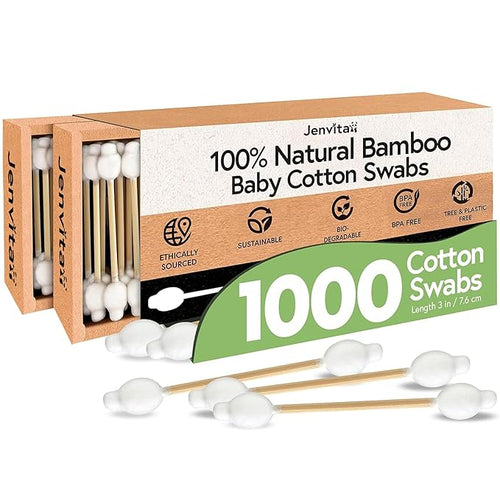 100% Bamboo Swabs for Ears by Jenvita