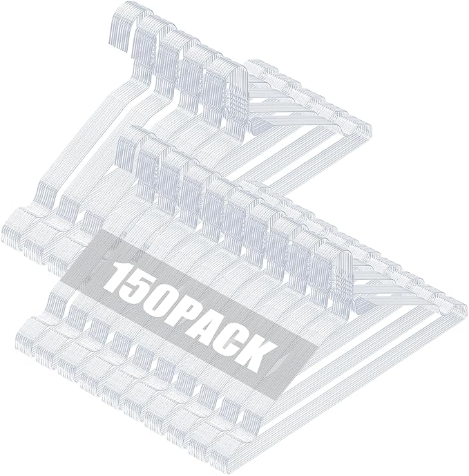 SPECILITE Wire Hangers 150 Pack, Metal Wire Clothes Hanger Bulk by SPECILITE