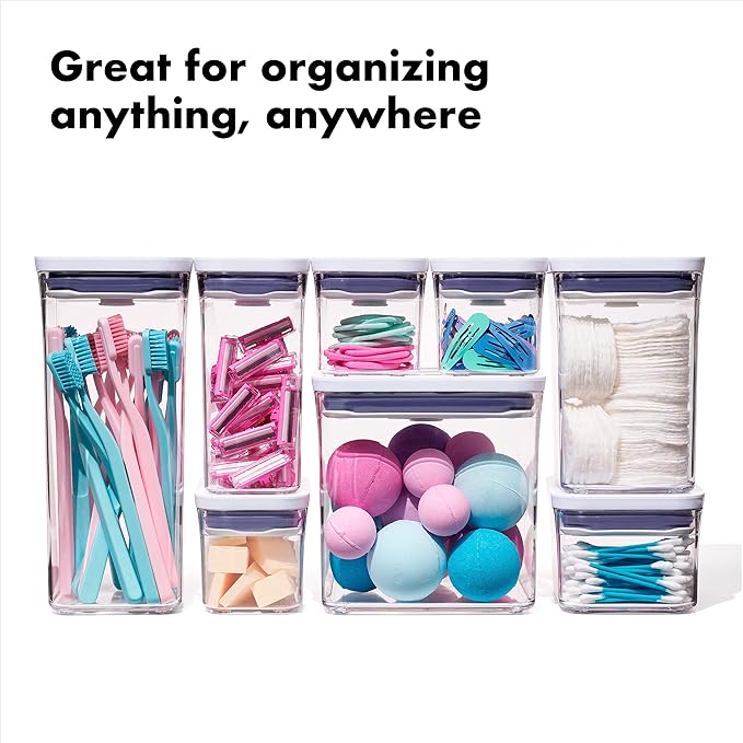OXO Good Grips 3-PC Small Square Short POP Container Set - Image 6