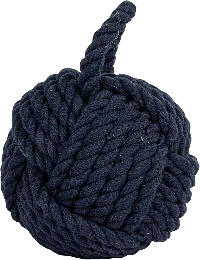 Blue Rope Knot Cotton Door Stop - Image 8