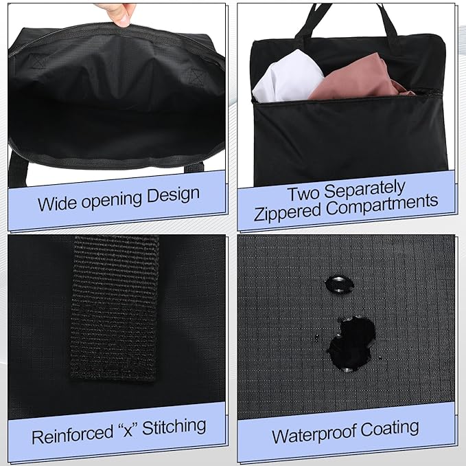 2 Pcs Travel Laundry Bags Waterproof - Image 2