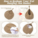 3 Pcs Larger Boho Wall Hanging Fruit Baskets - Image 5