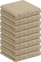 Homaxy 100% Cotton Terry Kitchen Towels, Checkered Designed, Soft and Super by Homaxy