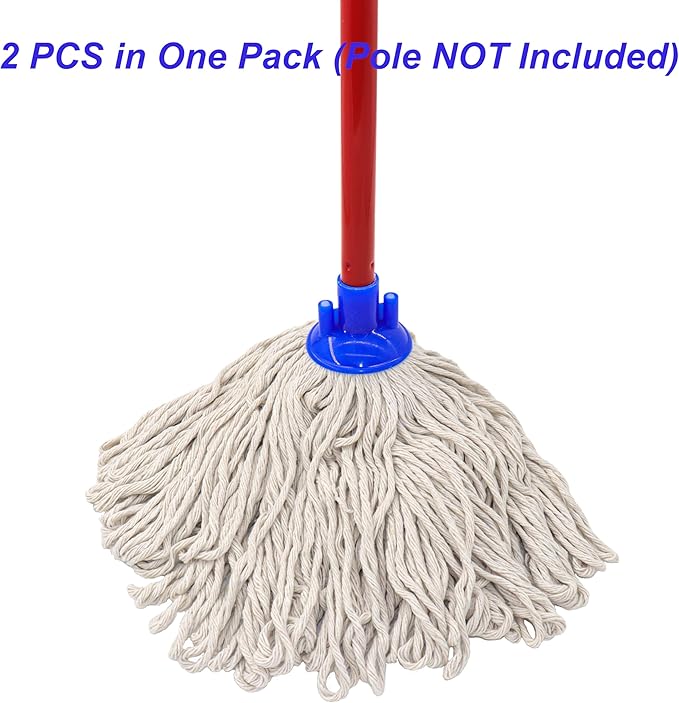 Cotton String Screw on Mop Replacement Head Compatible - Image 2