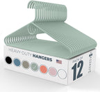 Neaties Heavy Duty Clothes Hangers 12 Pack – Made in The USA – 8lb Capacity by NeatiesHangers