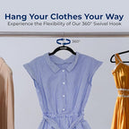 SereneLife 30 Pack Velvet Hangers – Non-Slip Clothes Hangers - Image 6
