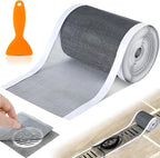 1 Pack 4 Inch x 33 ft Linear Shower Drain Hair Catcher Screen Disposable by Leriton