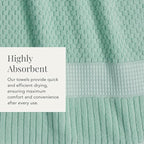 NY Loft 100% Cotton Towel Set| Super Soft & Absorbent Quick-Dry |Textured and - Image 7