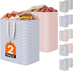 Lifewit 2 Pack Laundry Hamper Large Collapsible Laundry Baskets, Freestanding by Lifewit