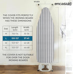 Encasa XO Ironing Board Cover and Pad 54"x15" - 4mm Felt Large Iron Board Cover - Image 5