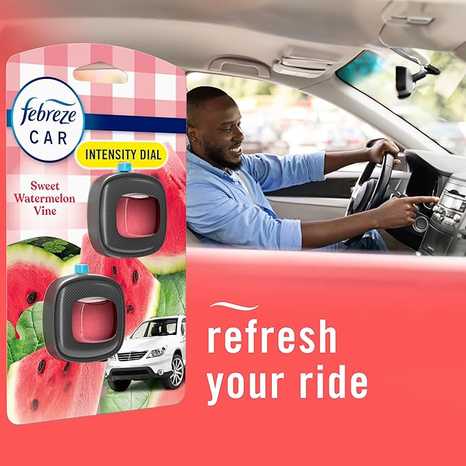 Car Air Freshener Vent Clip Sweet Watermelon Vine Scent, .13 oz Total - Image 6