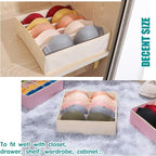Drawer under Cabinet Clothes Organizer 5 Cell Foldable Storage Cubes Underwear - Image 3