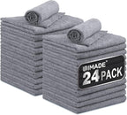 Microfiber Cleaning Cloth, 24 Pack Reusable Microfiber Towels by Unimade