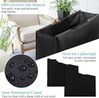 3 Pcs Black Hypotenuse Laundry Sorter Replacement Bags Hamper Cart Removable - Image 4