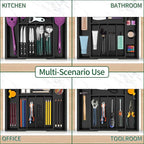 Utoplike Bamboo Silverware Drawer Organizer, Expandable Kitchen Utensils Drawer - Image 6