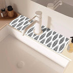 Bohemian Ethnic Herringbone Dish Drying Mat - Image 2
