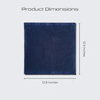 Luxury Silver-Infused Navy Blue Washcloths 4-Pack Set, 12.9"x12.9" - Image 6