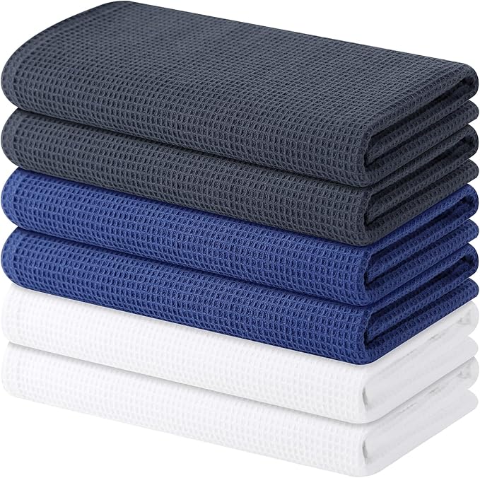 Homaxy 100% Cotton Waffle Weave Kitchen Towels by Homaxy